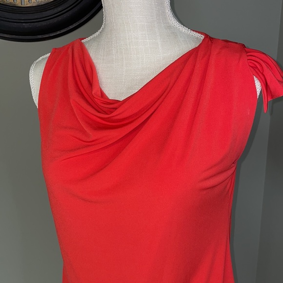 Med womens sleeveless red-orange George brand top - Picture 2 of 9